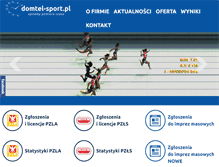 Tablet Screenshot of domtel-sport.pl